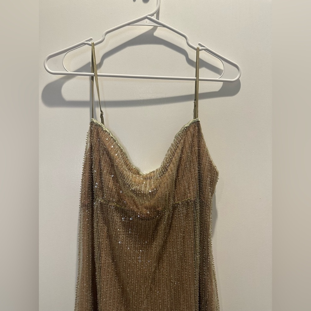 HOUSE OF CB 'Alondra' Cafe Au Lait Beaded Maxi Dress - Picture 7 of 9